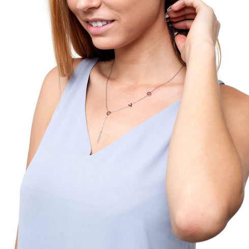 Amour | Argent | Collier Lasso